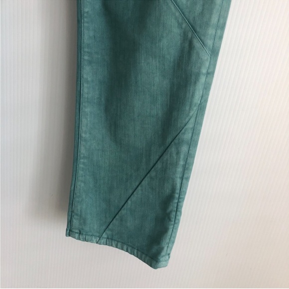 SUPERFINE Teal Union  cropped Pants - Picture 5 of 16